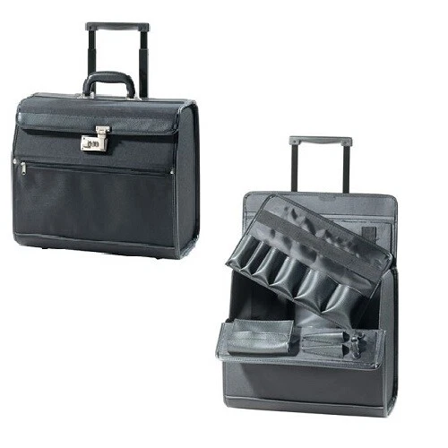 Caja de herramientas Comair Lock on rodillos tela negra 38 x 42 x 33 cm