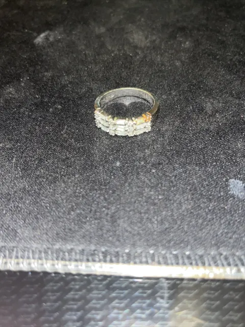 Avon Silver Ring With Quartz Gemstones