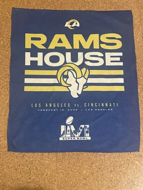 Los Angeles Rams Super Bowl LVI Rams House Rally Towel 12/13/2022 NFL Football