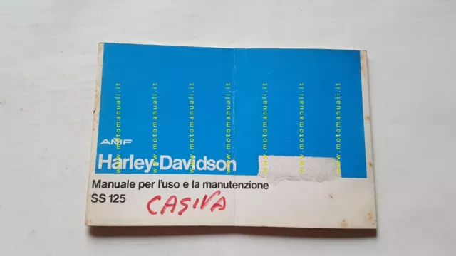 Harley-Davidson SS 125 manuale uso manutenzione libretto originale