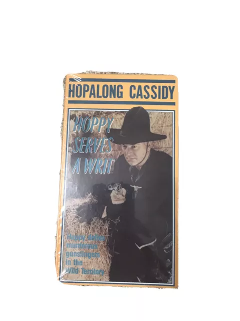 VINTAGE HOPALONG CASSIDY VHS Movie Hoppy Serves A Writ Classic Western ...