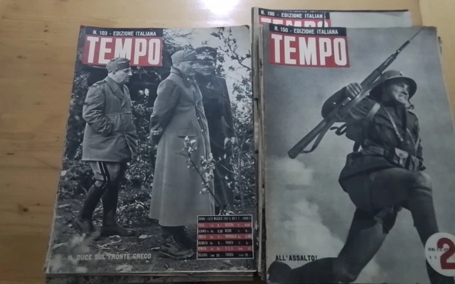 IL TEMPO EDIZIONE ITALIANA, 43 FASCICOLI ANNI 1941-42-43! RC28d25