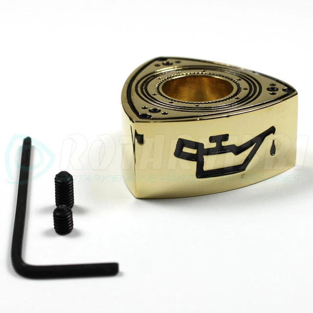 ROTOR SHAPED OIL Dipstick Gold Rotary Engine Rx8 Rx7 Rx2 R100 Rx3