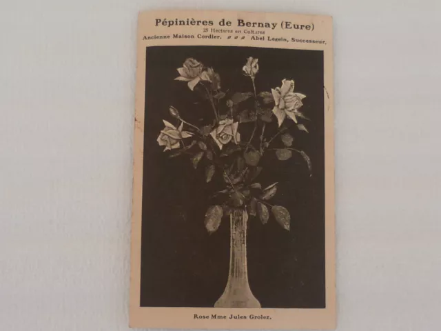 Rare Carte Postale Pepinieres De Bernay Eure Maison Cordier Abel Legein Success