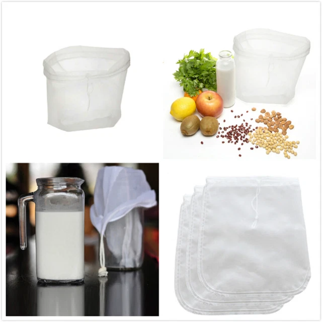 Bolsa de filtro de leche preparación fría café tela de queso bolsas de colar jugo