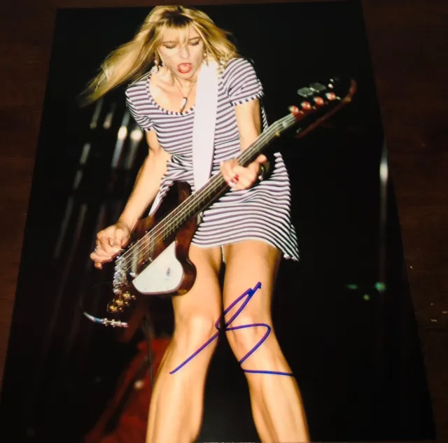 Kim Gordon Hot Sexy Sonic Youth Goo 100% Teenage Daydream Signed 8x10 Photo COA