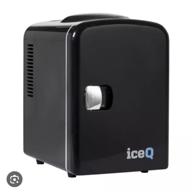 iceQ 4 Litre Small Mini Fridge Cooler - Black