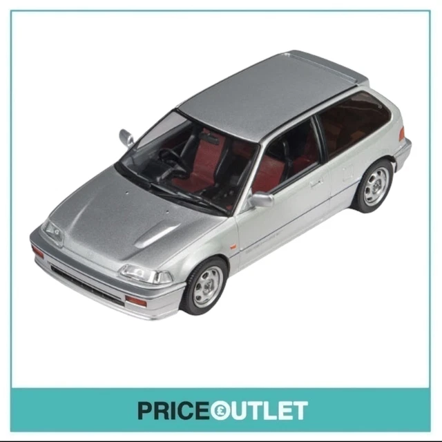HONDA CIVIC EF-3 Si 1987 Silver Triple 9 T9-1800100 Scale 1