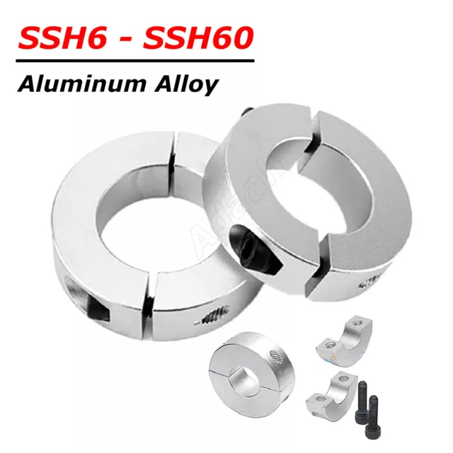 SSH Morsetto Doppio Split Albero Collare Arresti Anello Limite Fissaggio Anello Bush ID 6-60mm