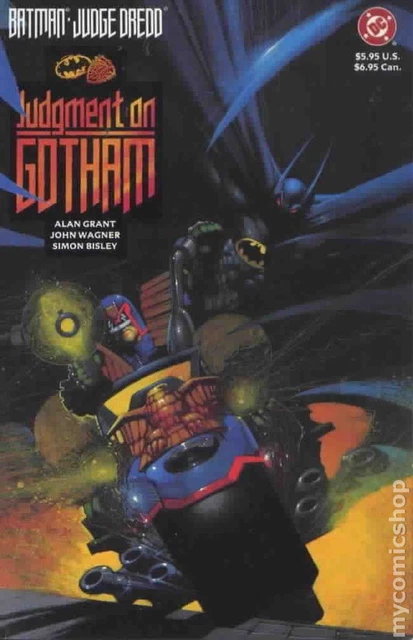 Batman Judge Dredd Judgment on Gotham #1 Bisley Variant VF 1991 Stock Image