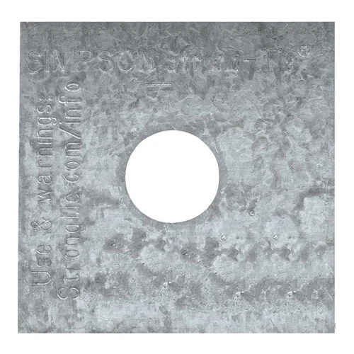 Simpson Strong-Tie LBP 5/8Z - LBP-5/8Z 5/8" Bolt Dia 2" x 2" Bearing Plate ZMAX