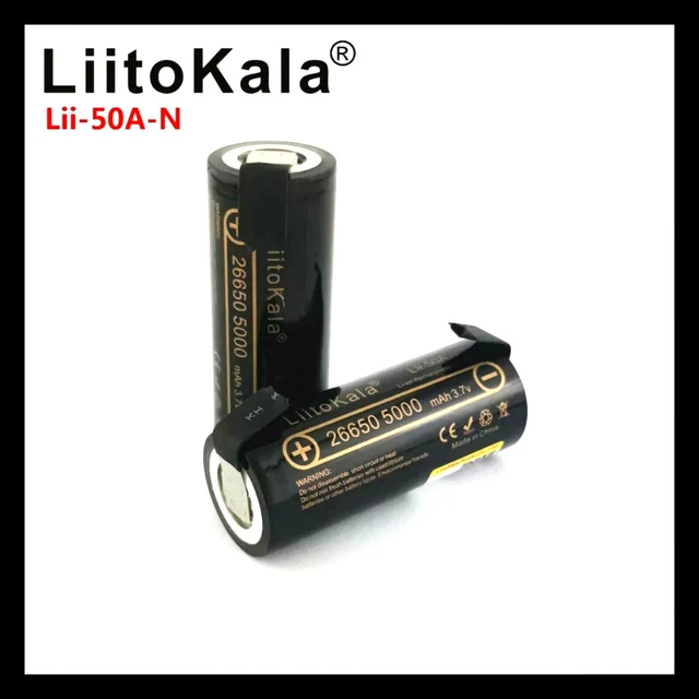 26650 Rechargeable Li-Ion Battery 5000mAh 3.7V - The Battery Cell - Foto 6