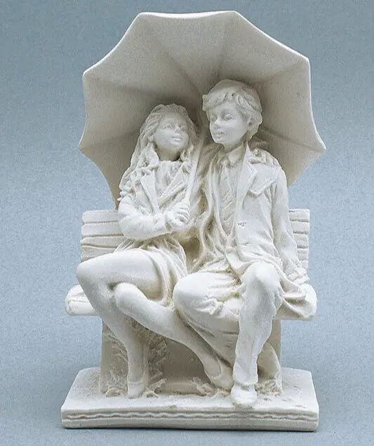 Statue de couple aimant faite à la main, décoration de maison, sculpture de...