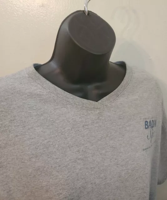 Womens Pool Products Baqua Spa Bromine Free Gray V Neck T-Shirt XL 3