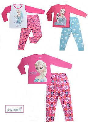 Girls pyjamas Pink Set Long Sleeve with Frozen Elsa Payama PJs Size 2-7 Years