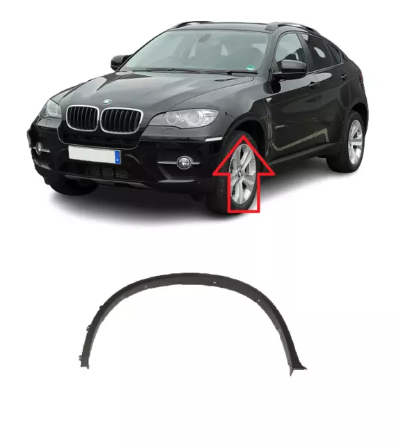 New For Bmw X6 E71 08-13 Front Fender Arch Moulding Wheel Trim Left N/S