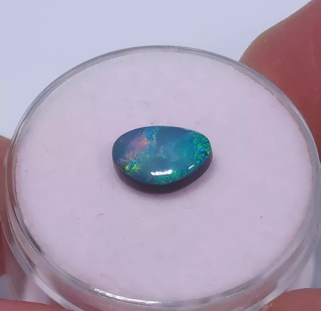 Australian Coober Pedy opal doublet 9 x 6mm. 1.70ct. Freeform
