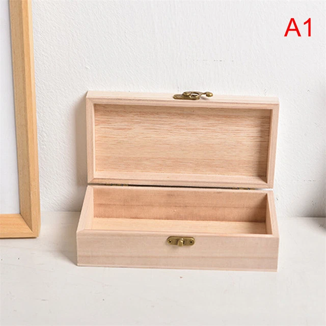 1 pz Organizer scatola gioielli retrò desktop legno naturale custodia conchiglia Le