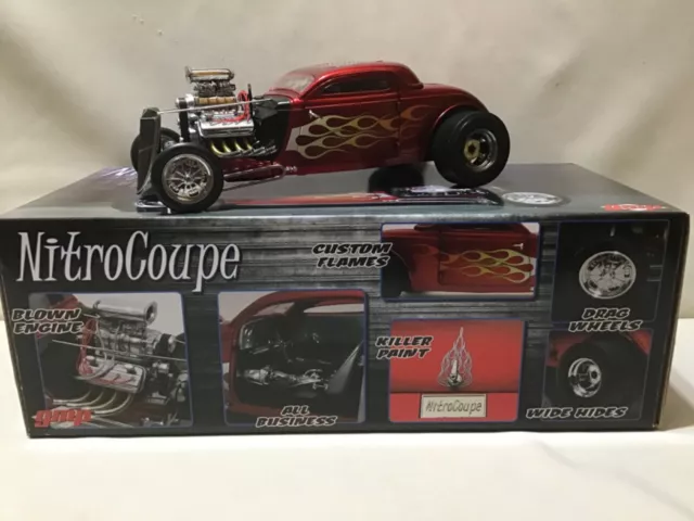 Nitro Coupe Blown Altered 1934 Ford Candy Apple Red 1/18 Diecast New #18816