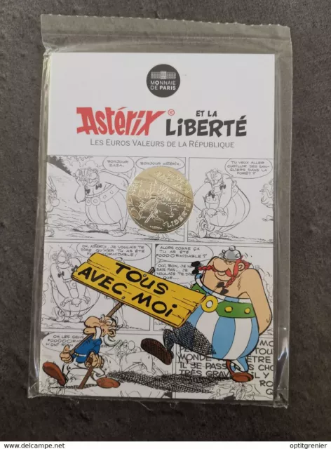 10 euros France 2015 Astérix Liberté Le Cadeau de César