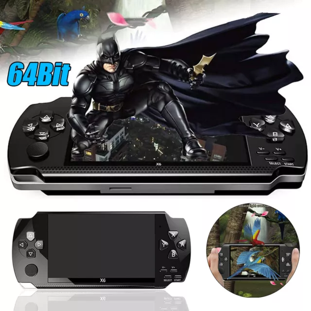 X6 PSP Game Console 4.3 Inch 8GB 10000 Games Portable MP4 Game Player Gamepad AU