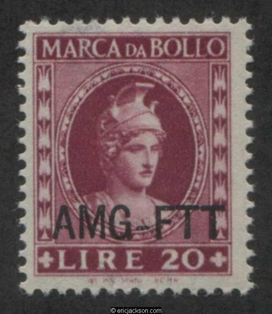 AMG Trieste Fiscal Revenue Stamp, FTT F59b mint, VF