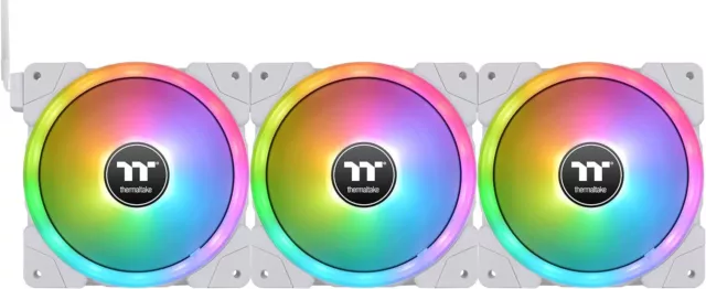 Thermaltake SWAFAN EX14 RGB PC Cooling Fan White TT Premium Edition, Gehäuselüft