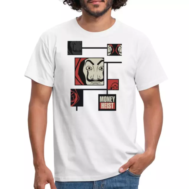 Haus des Geldes - La Casa De Papel - Masken & Logo Männer T-Shirt