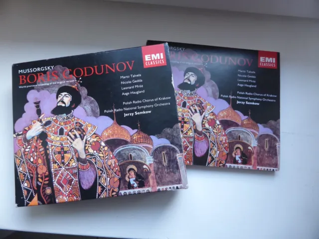 3 CD Boris Godunov Jerzy Semkov Marti Talvela Nicolai Gedda (1977)