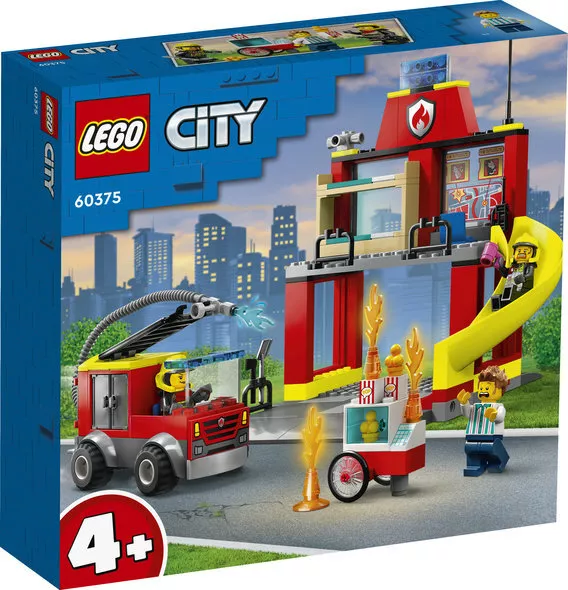 LEGO CITY 60375  Caserma dei pompieri e autopompa