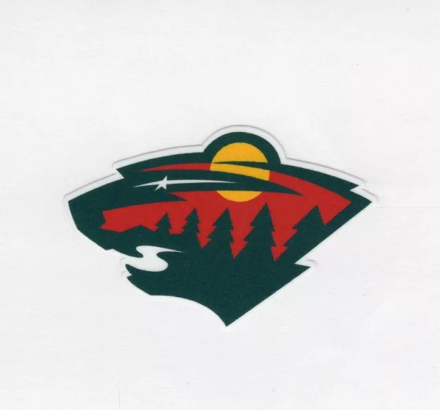 Minnesota Wild Decal Hard Hat Window Laptop up to 14" FREE TRACKING