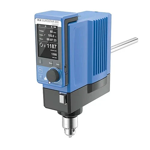 NEW ! IKA Eurostar 200 CONTROL Overhead Stirrer, Max. Stirring 100L, 3992001