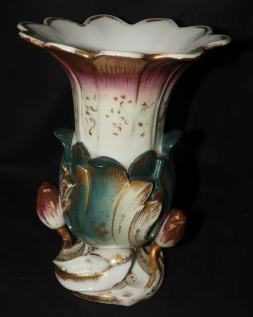L] Grand vase ancien XIXème PORCELAINE DE PARIS
