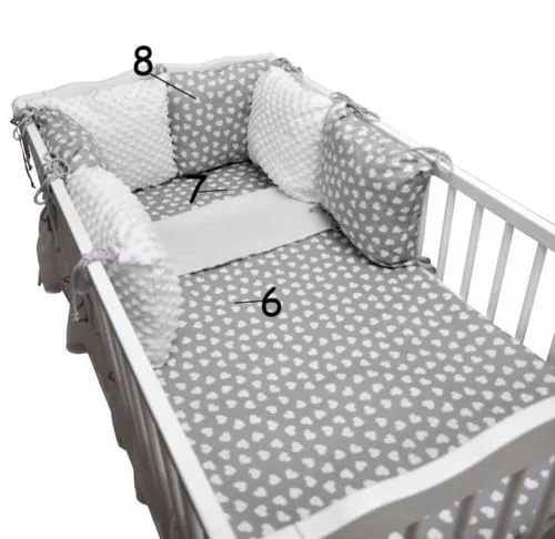 Babybett Kinderbett Matratze Schublade Juniorbett Komplett Set 120x60 weiß Bett 3