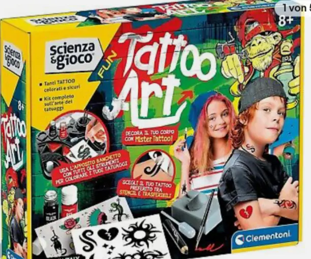 TATTOO ART Clementoni FUN Henna Tattoos STUDIO Kreativ MAKER