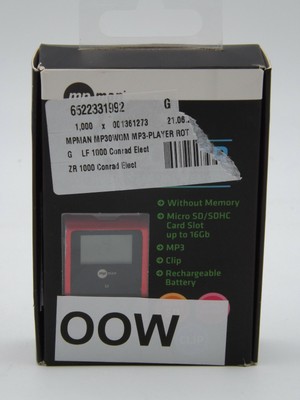 MP MAN BTC499 Bluetooth Mp3/Mp4 Player & EBOOK READER 8gb Rosso 