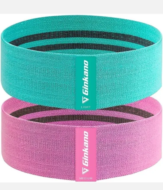 2x Haquno Resistance Bands, Non-Slip Workout Bands for Legs and Butt Exercise