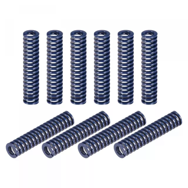 Spring 10pcs 10mm OD 45mm Long Spiral Stamping Light Compression 3D Printer Blue