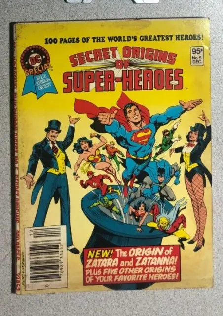 DC  COMICS SPECIAL DIGEST #5 (1980) Secret Origins of Super-Heroes VG+/FINE-