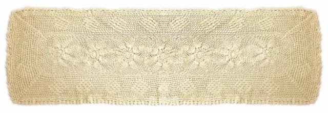 Vintage Lace 100% Cotton Macrame Crochet Cream 16 "X 45"Table Runner £12.99 Each
