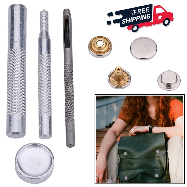 15mm S Ressort Presse Clous Avec Couleur Capuchons 4 Parties Set Boutons Pour | EBay