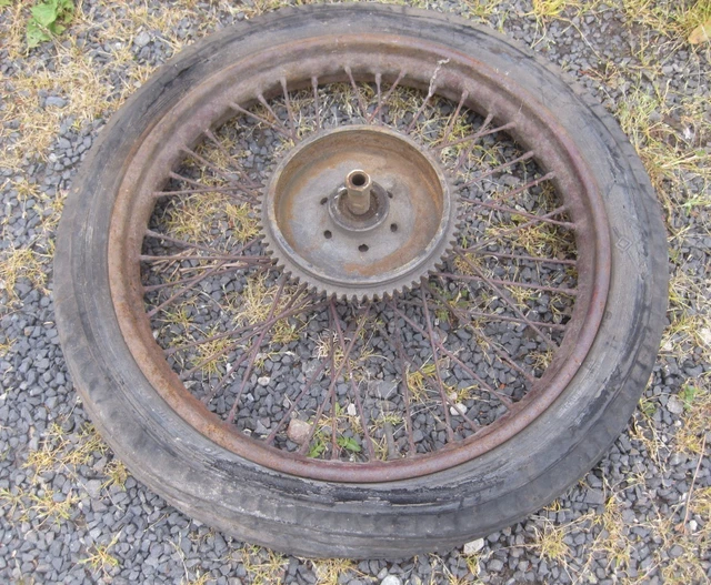 ROUE AVANT MOTO collection années 30 40 terrot 175 250 flasque