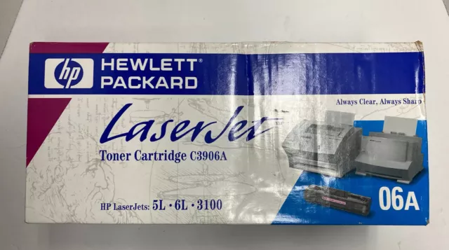 HP 06A C3906A LaserJet 5L 6L 3100 3150 Genuine Black Printer Toner Cartridge