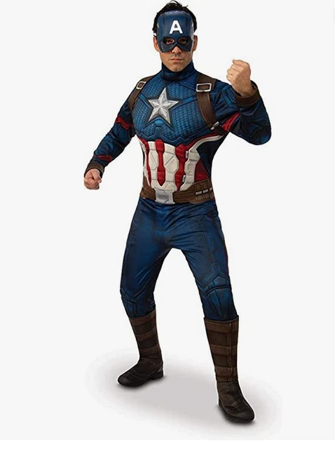 Rubie's Men's Marvel: Avengers 4 Deluxe Captain America Costume & Mask XL