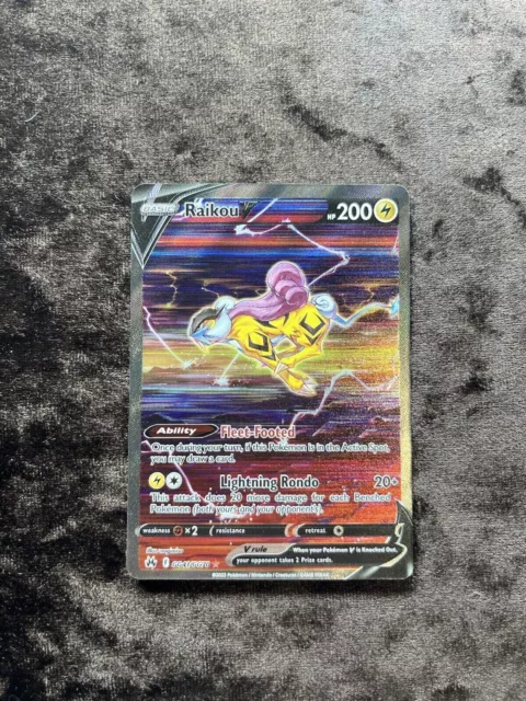 Raikou V “Full Art Holo” (Crown Zenith Galarian Gallery Set)