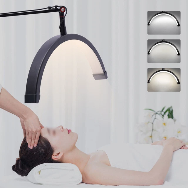 Luz de piso LED para pestañas, lámpara de media luna para extensión de pestañas, para iluminación de belleza