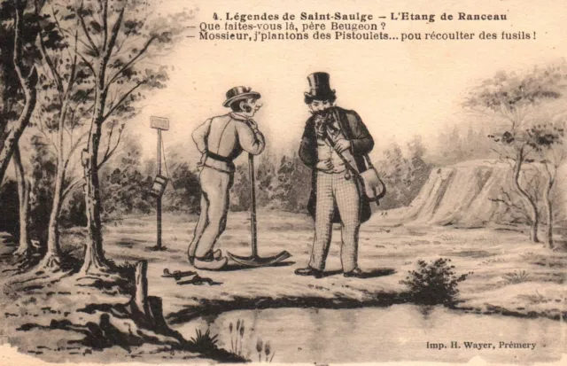 CPA 58 - Légendes de Saint-Saulges - 4. L'Etang de Ranceau