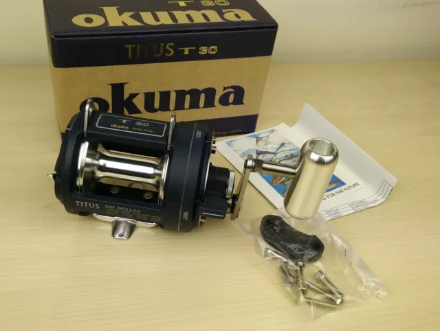 OKUMA TITUS T 30 Sea Fishing Lever Drag Trolling Big Game Reel T30 $145.00  - PicClick