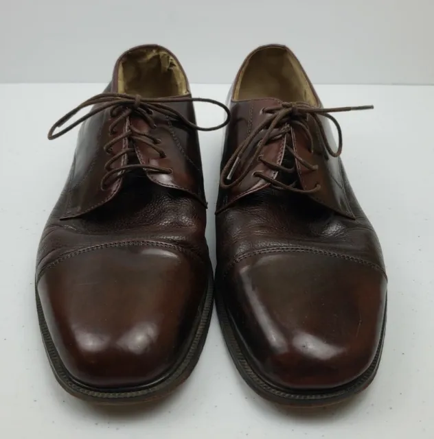 FLORSHEIM OXFORD DRESS SHOES Leather Brown Mens Size 9.5 D $9.50 - PicClick