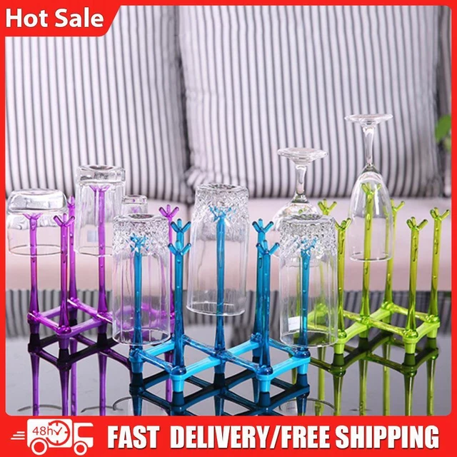 Practical Bottle Drying Holder Non-Slip Drying Nipple Stand for Glasses Cups Mug